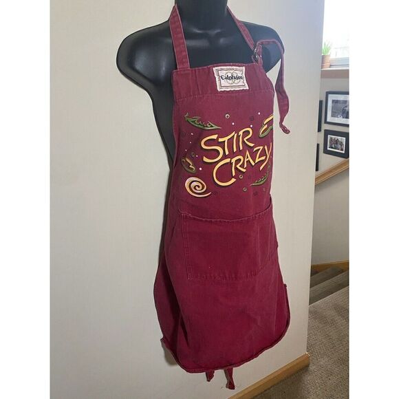 Calphalon Canvas Apron "Stir Crazy" Adult Unisex - Picture 1 of 8